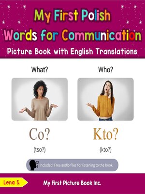 cover image of My First Polish Words for Communication Picture Book with English Translations